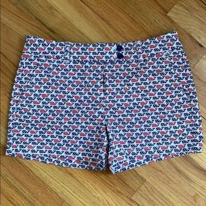 Vineyard Vines patriotic flag whale print shorts